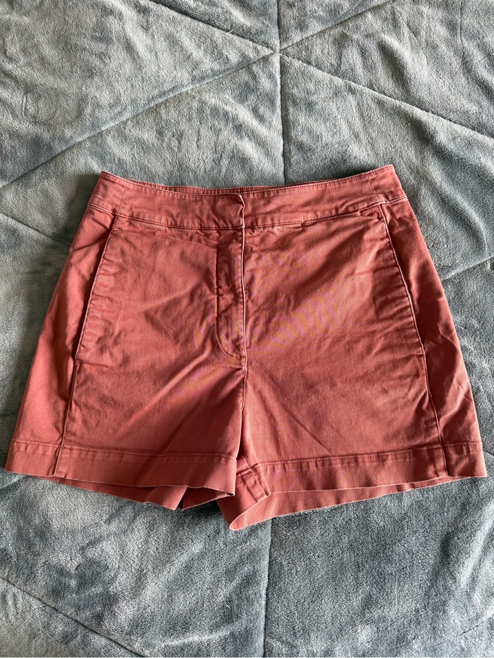 42. | The Group Babaton | Aritzia | High-Waist Coral-Pink Shorts | 6